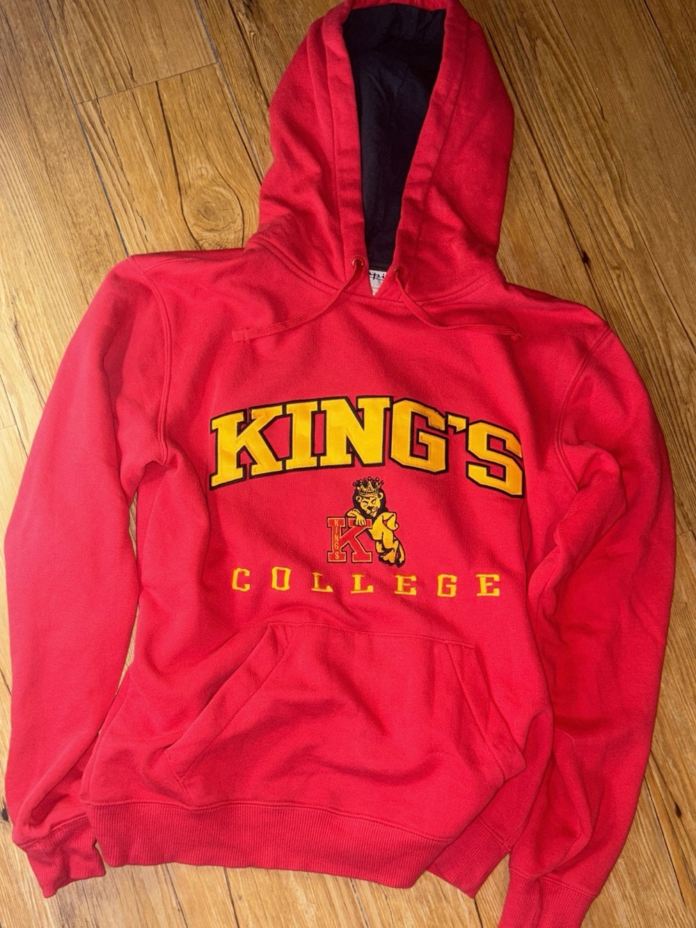 King's College Red Graphic Hoodie